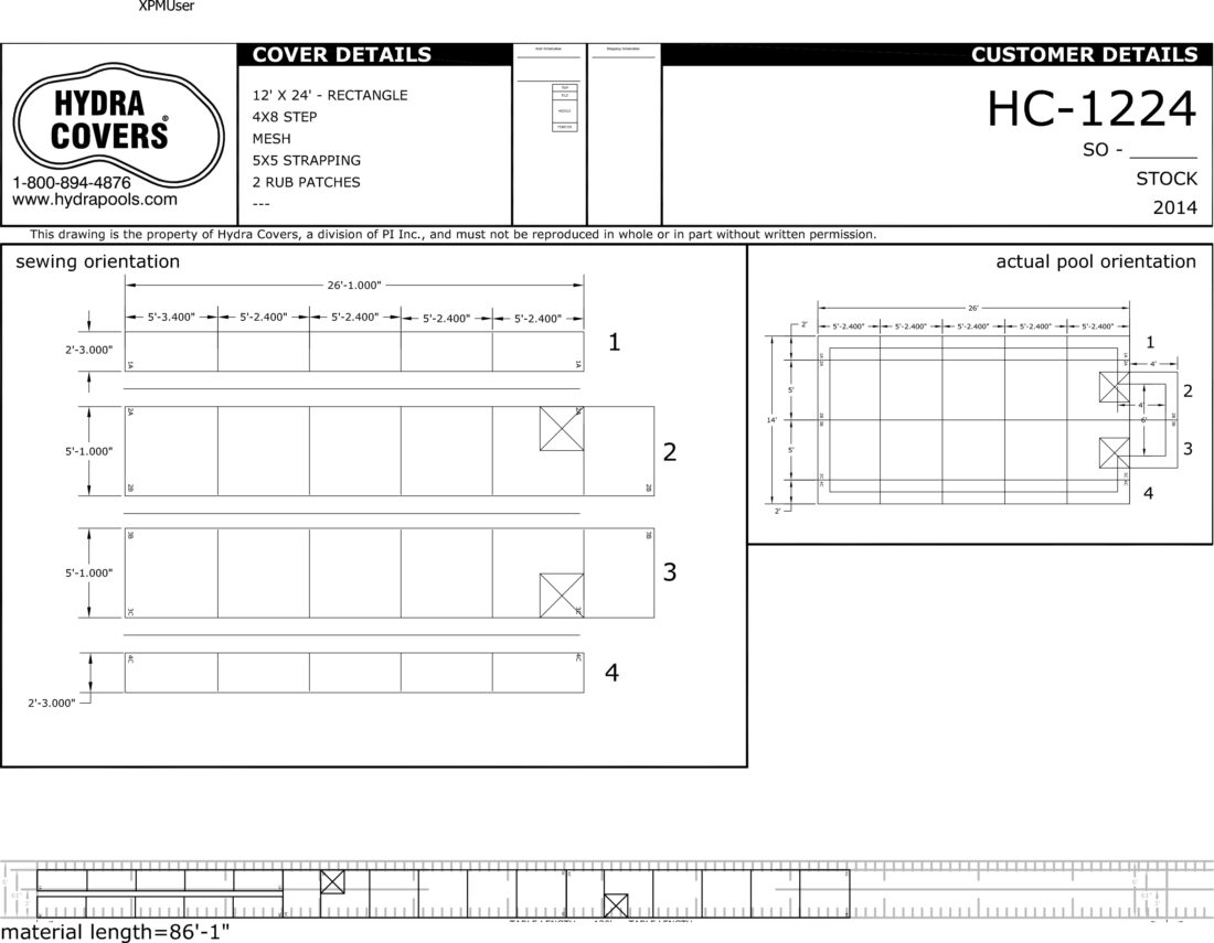 12X24 MESH 5X5 SPACING