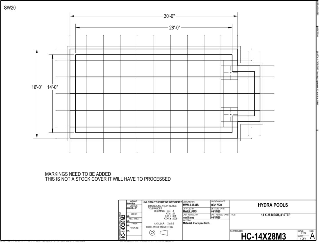 14X28 MESH - 3X3 SPACING