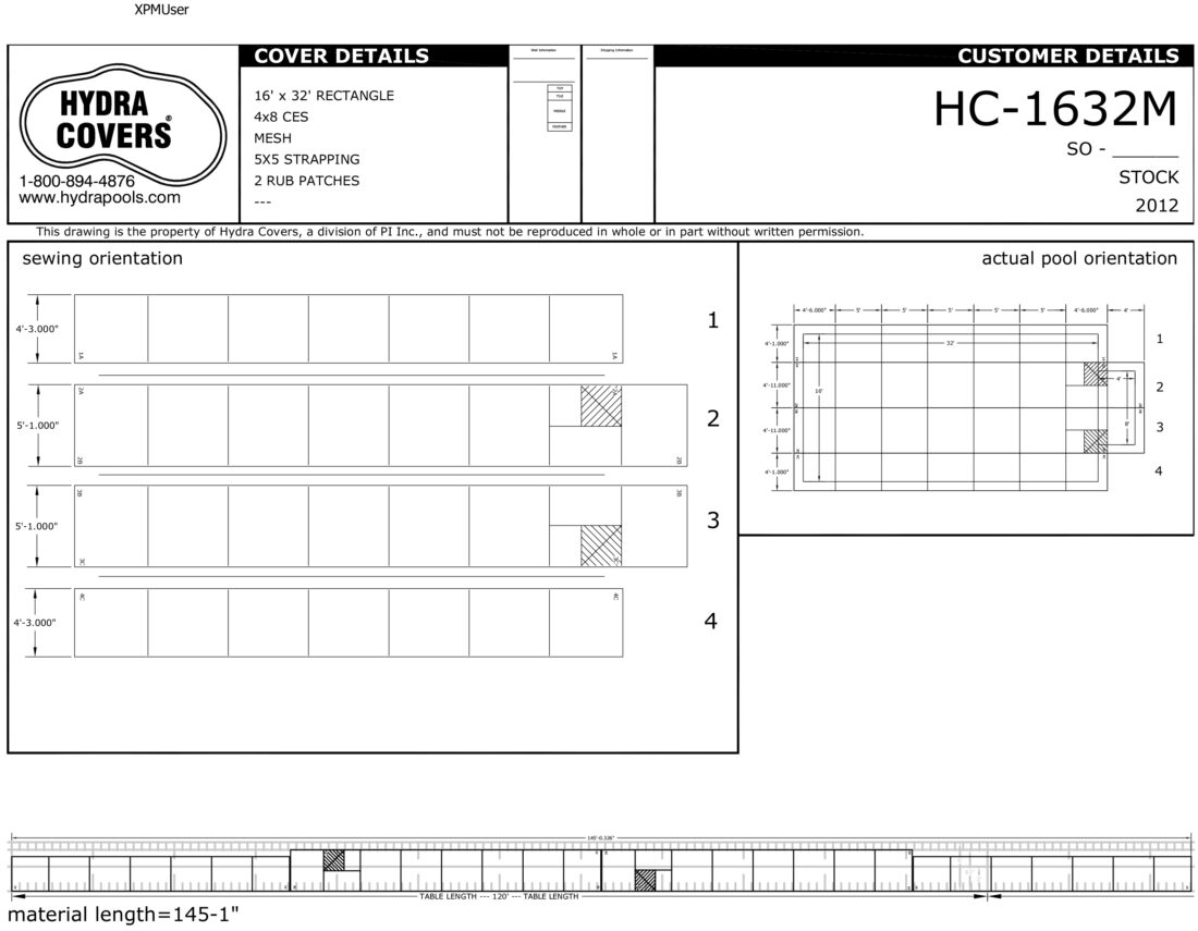 16X32 MESH 5X5 SPACING