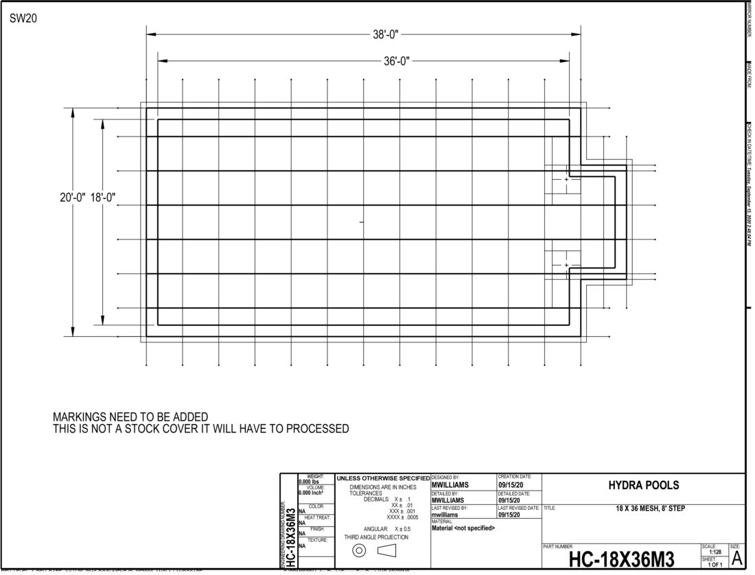 18X36 MESH - 3X3 SPACING