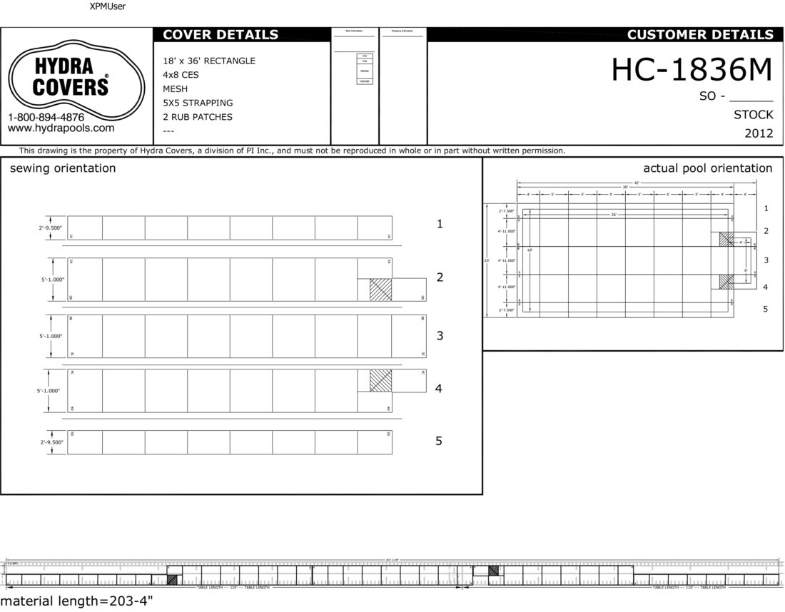 18X36 MESH 5X5 SPACING