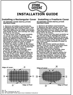 Pool Cover Installation Guide