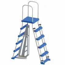 Swimline-A-Frame-Ladder-With-Safety-Barrier