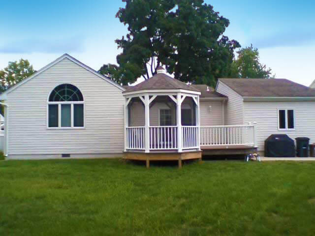 Gazebo on the porch