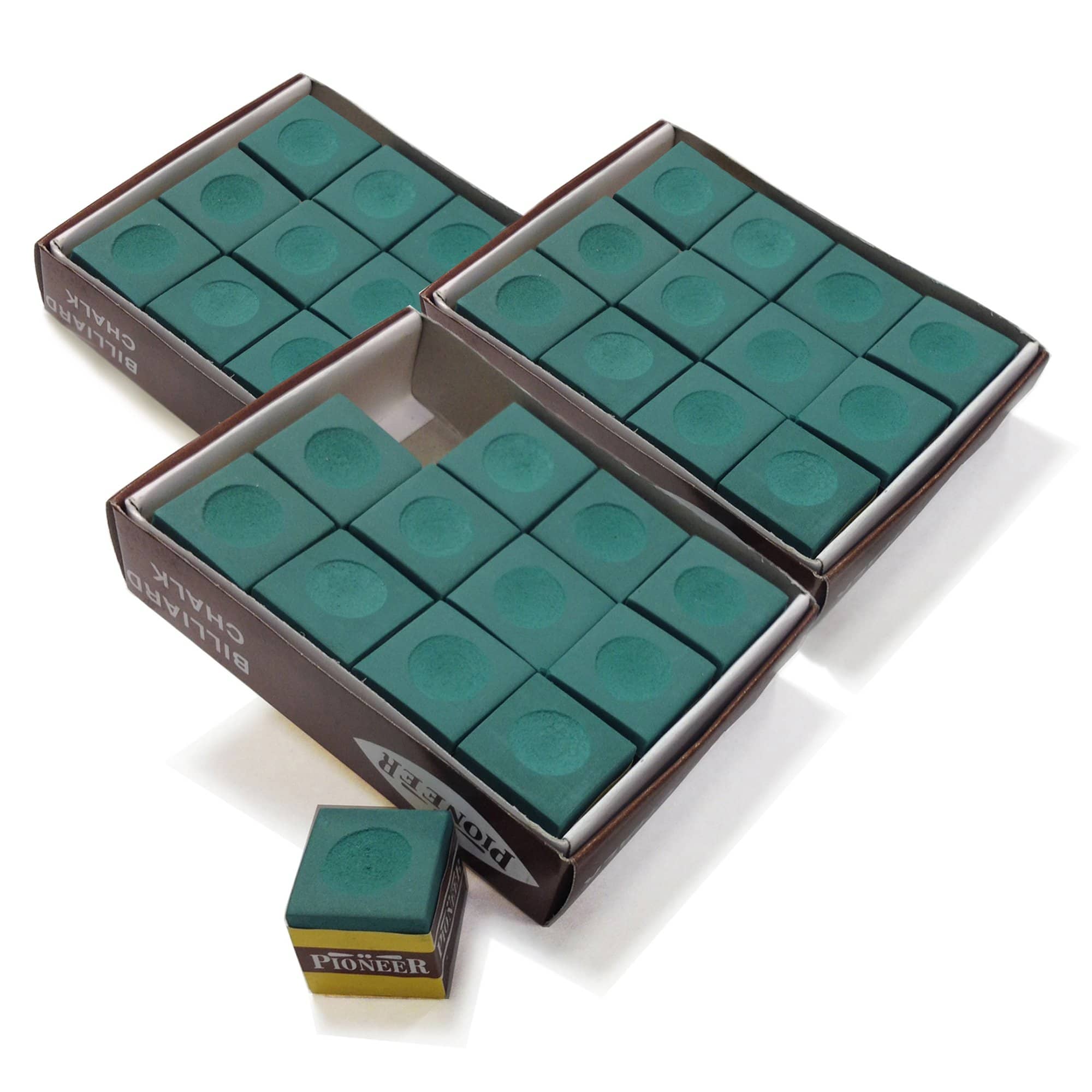 Green Billiard Pool Cue Chalk