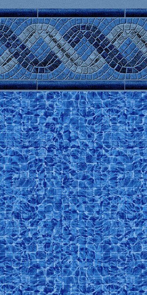 Greystone River Blue Inground Pool Liner