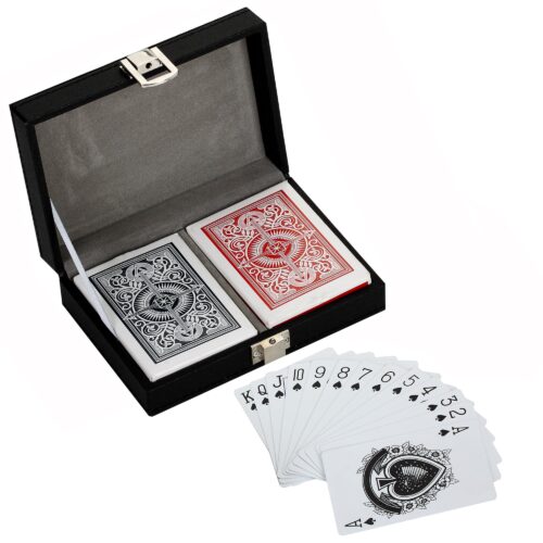 Monte Carlo Dual Deck Standard Playing Cards with Case