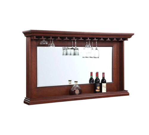 Seville Back Bar Mirror with Walnut Finish