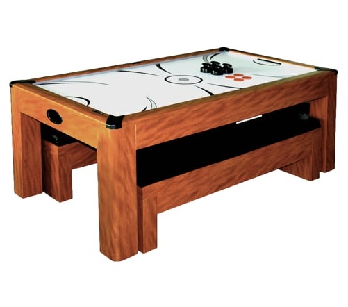 Sherwood 7 Ft. Air Hockey Table Set with Benches