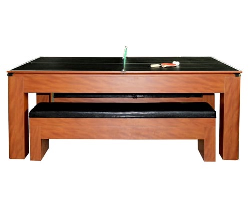 Sherwood 7 Ft. Air Hockey Table Set with Benches