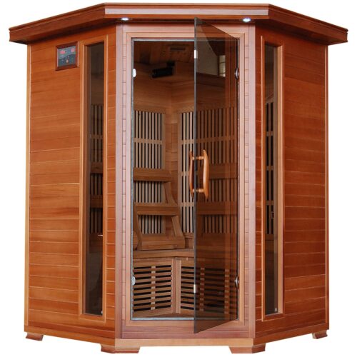 Hudson Bay 3-Person Cedar Corner Infrared Sauna