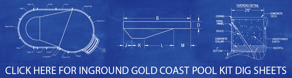 Gold Coast Pool Kit Dig Sheets