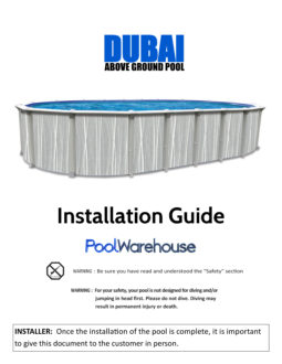 Dubai Oval Above Ground Pool Installation Guide