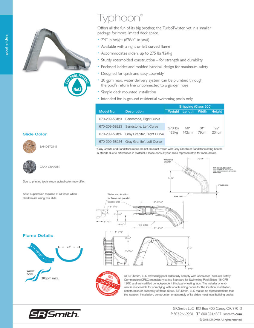 Typhoon Slide Footprint