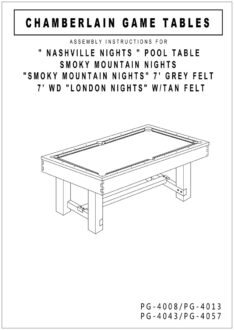 Chamberlain-Game-Table-Assembly-Instructions