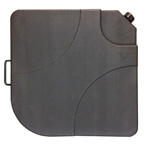 (4) 35-lb Ebony Resin Cross-Arm Umbrella Base Weights