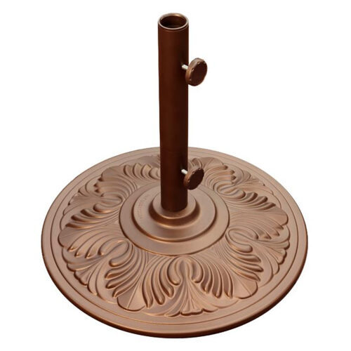 50-lb Art Deco Aluminum Bronze Umbrella Base