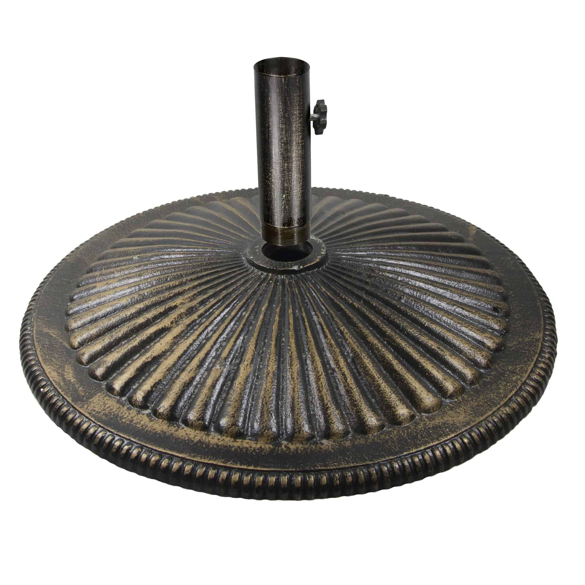 50-lb Classic Cast Iron Bronze Umbrella Base