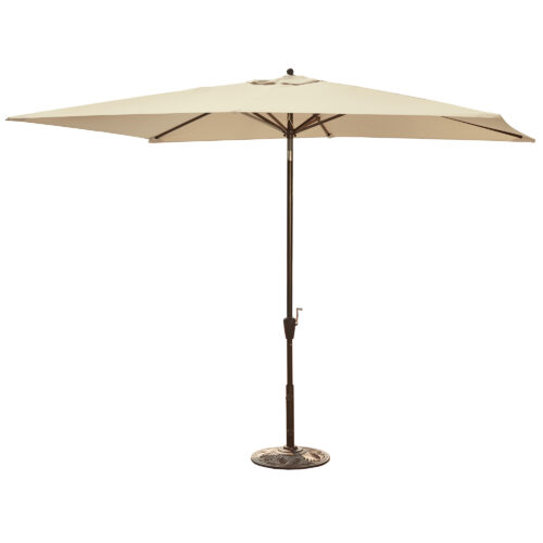 Adriatic 6.5-ft x 10-ft Rectangular Market Umbrella in Olefin