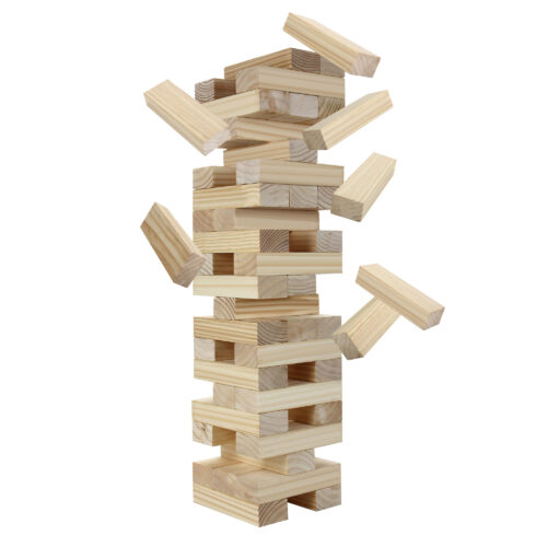 Block Out Wood Toppling Tower Stacking Game