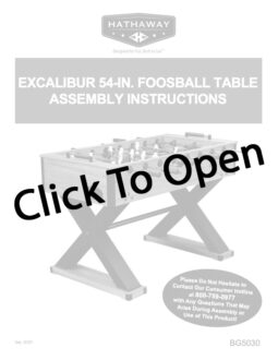 Excalibur 54-In Foosball Table PDF Page