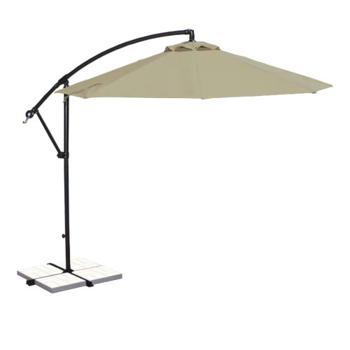 Santiago 10-ft Octagonal Cantilever Umbrella with Sunbrella Canopy