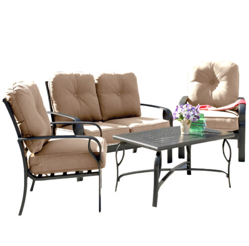 Sereno Bay 4-Piece Cushioned Patio Set