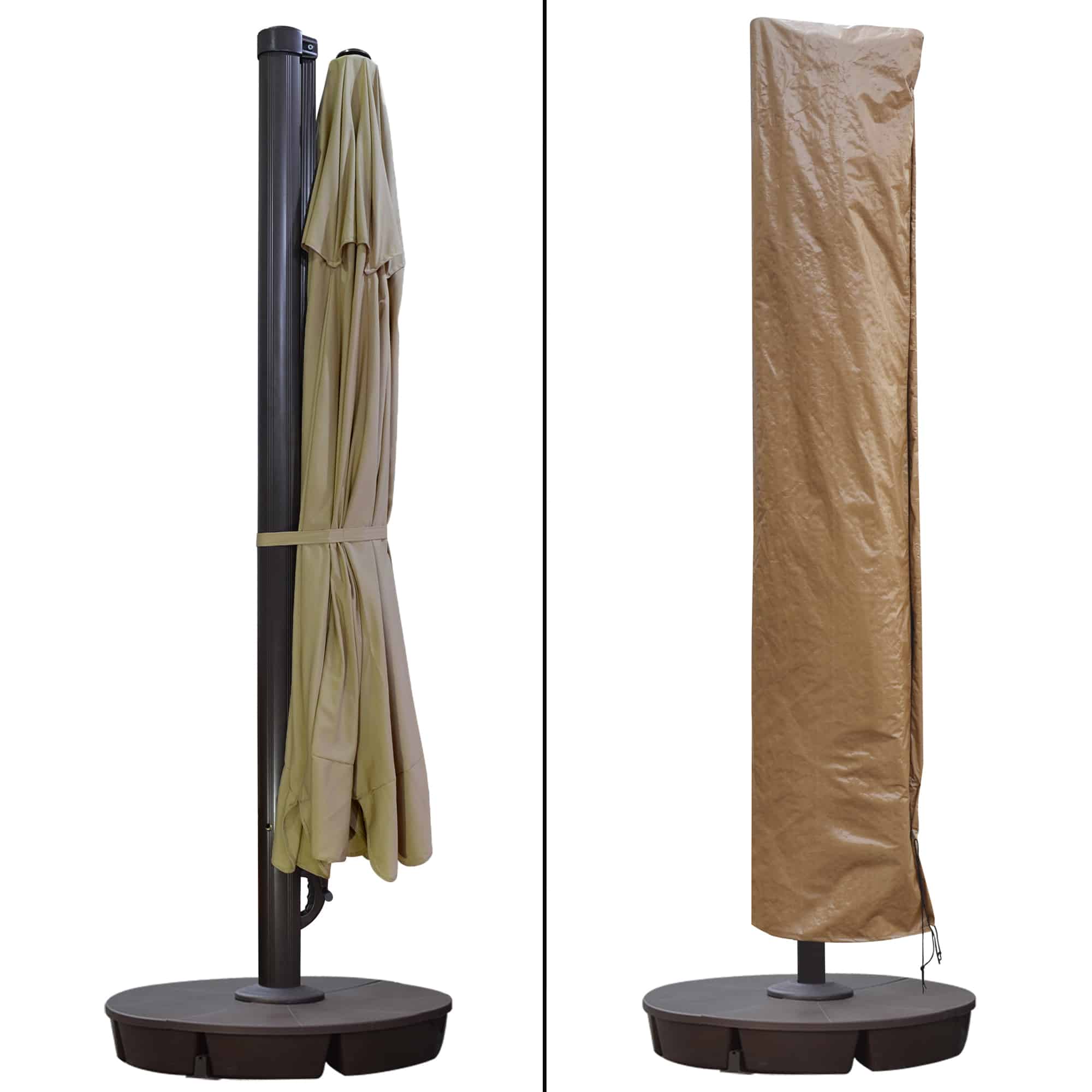 Victoria 13-ft Octagonal Cantilever Patio Umbrella with Valance in Sunbrella Acrylic