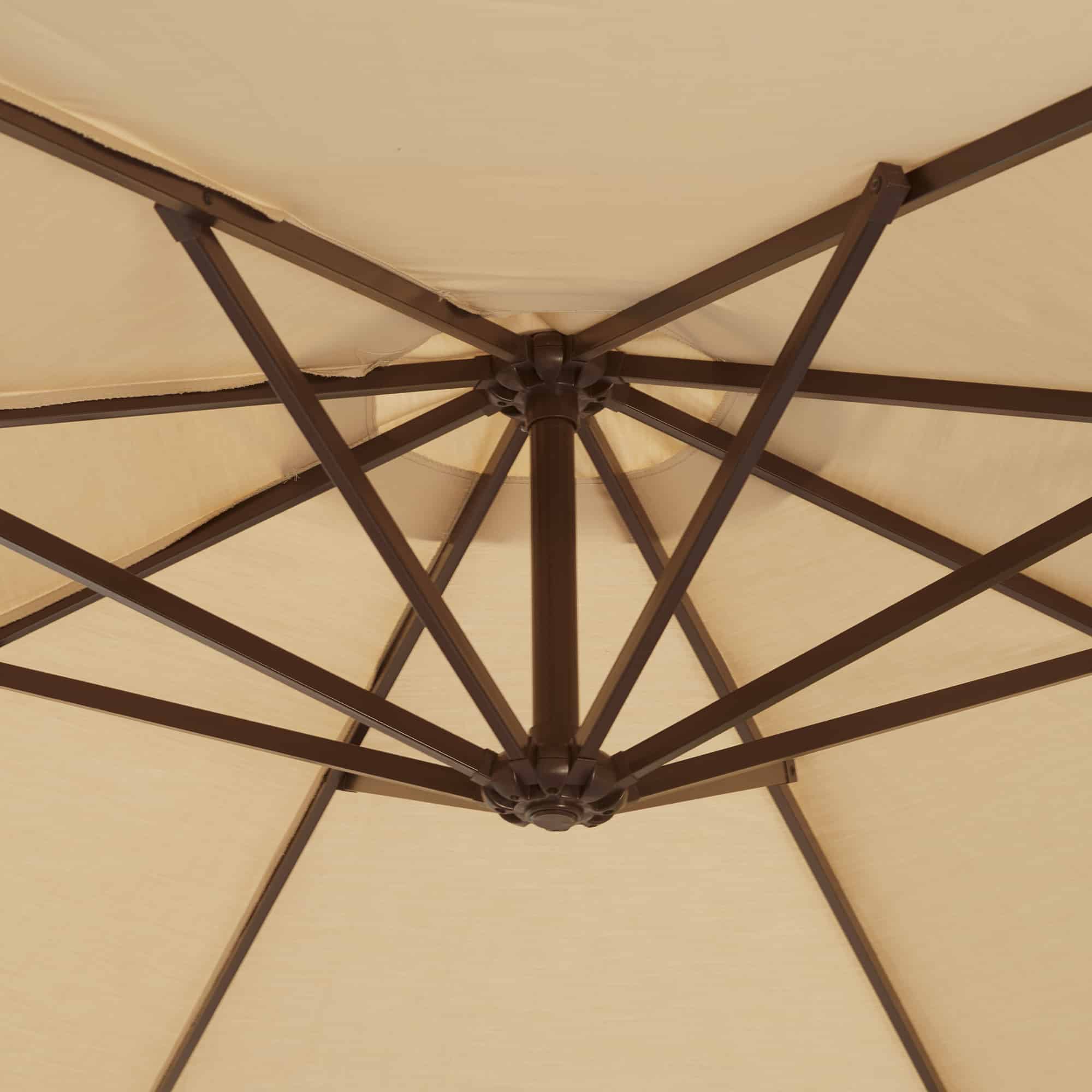 Victoria 13-ft Octagonal Cantilever Patio Umbrella with Valance in Sunbrella Acrylic