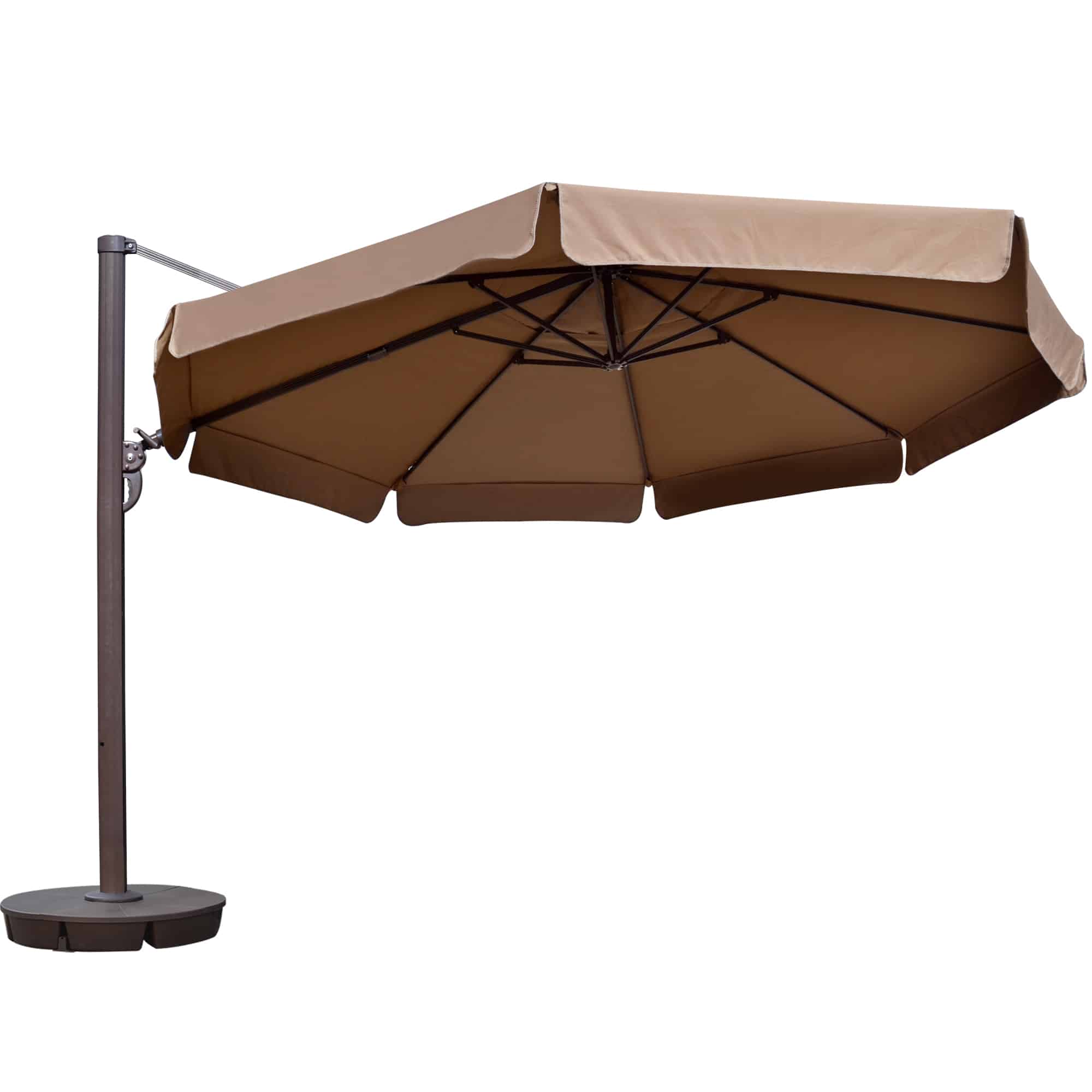 Victoria 13-ft Octagonal Cantilever Patio Umbrella with Valance in Sunbrella Acrylic