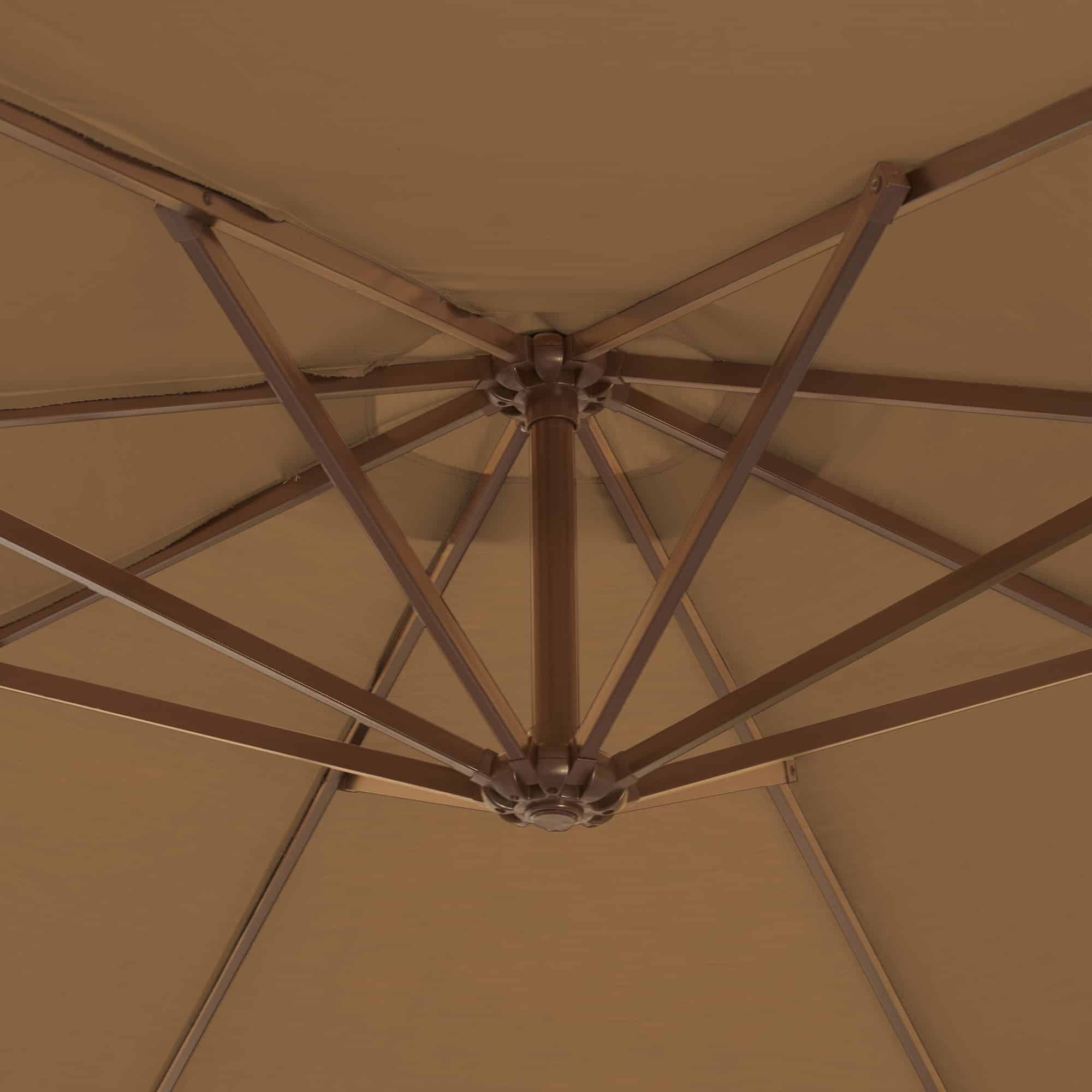 Victoria 13-ft Octagonal Cantilever Patio Umbrella with Valance in Sunbrella Acrylic