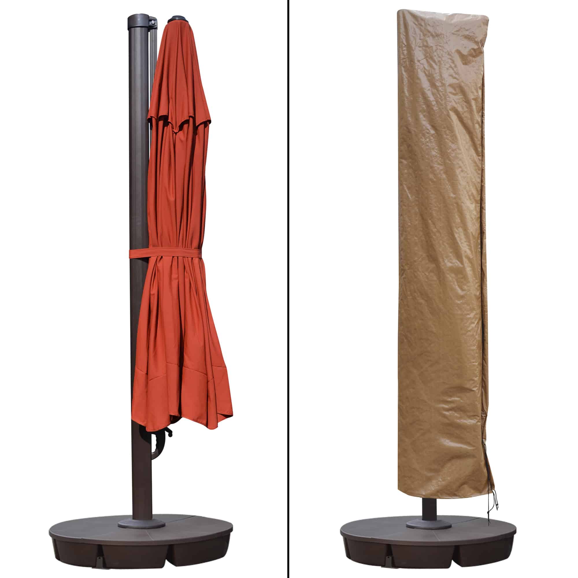 Victoria 13-ft Octagonal Cantilever Patio Umbrella with Valance in Sunbrella Acrylic