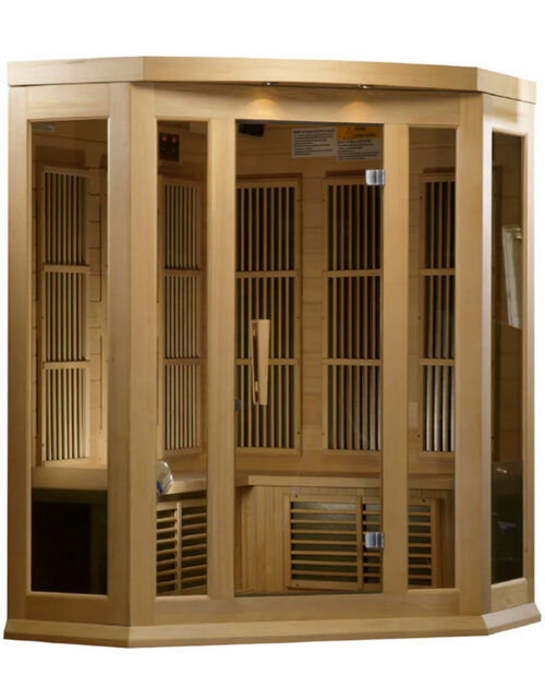 Maxxus 3-Person Low EMF FAR Infrared Corner Sauna