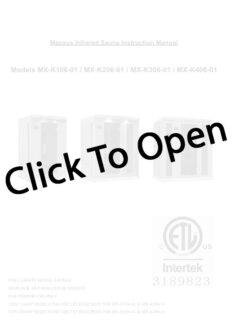 Maxxus Low EMF FAR Infrared Sauna Manual Page