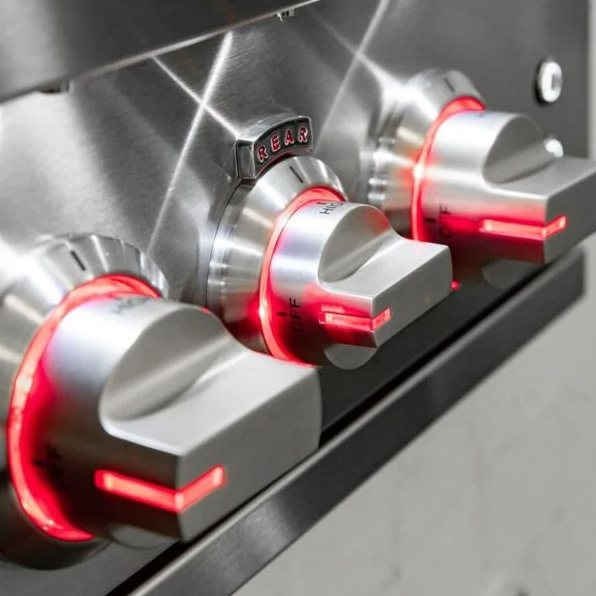 Sizzler 40 Inch Grill Temperature Knobs Light On