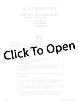 Sizzler Pro Manual PDF