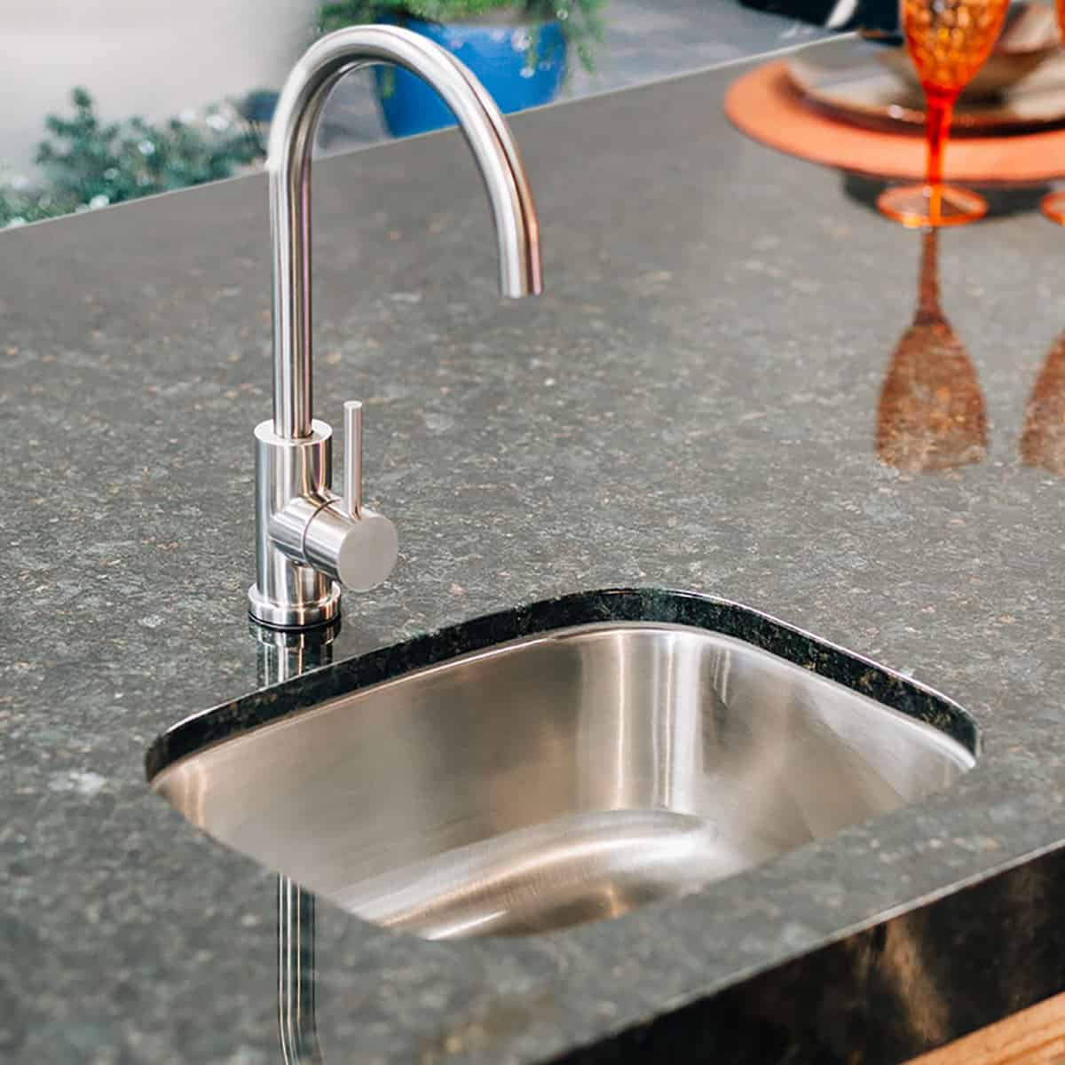 Summerset 19" x 15" Stainless Steel Undermount Sink with 360º Hot/Cold Faucet