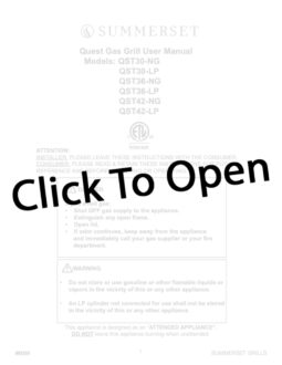 Summerset Quest Built-In Grill