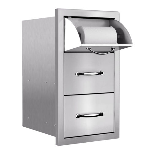 Summerset Masonry 2-Drawer and Paper Towel Holder Combo