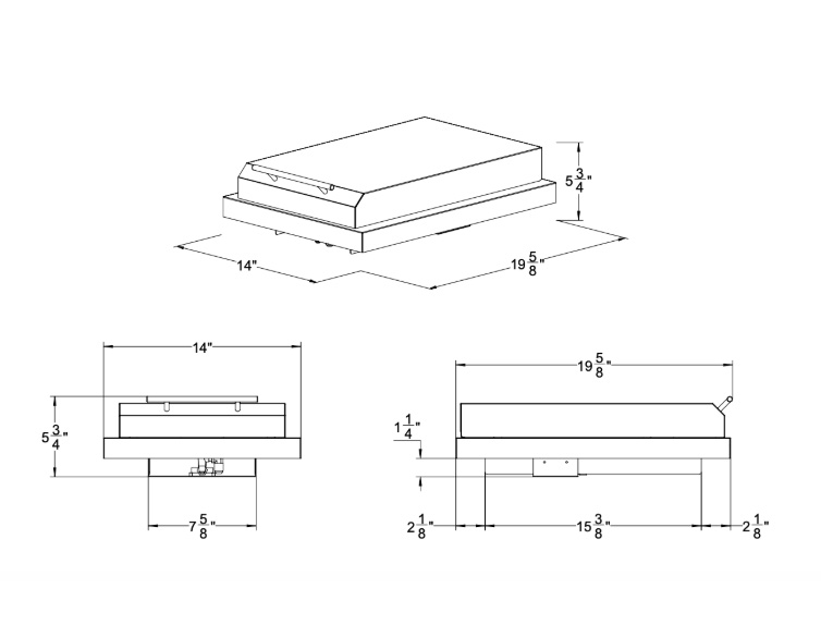 Summerset Single Side Burner Dimensions