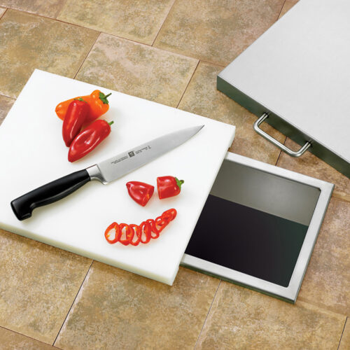Summerset Trash Chute and Cutting Board with Lid