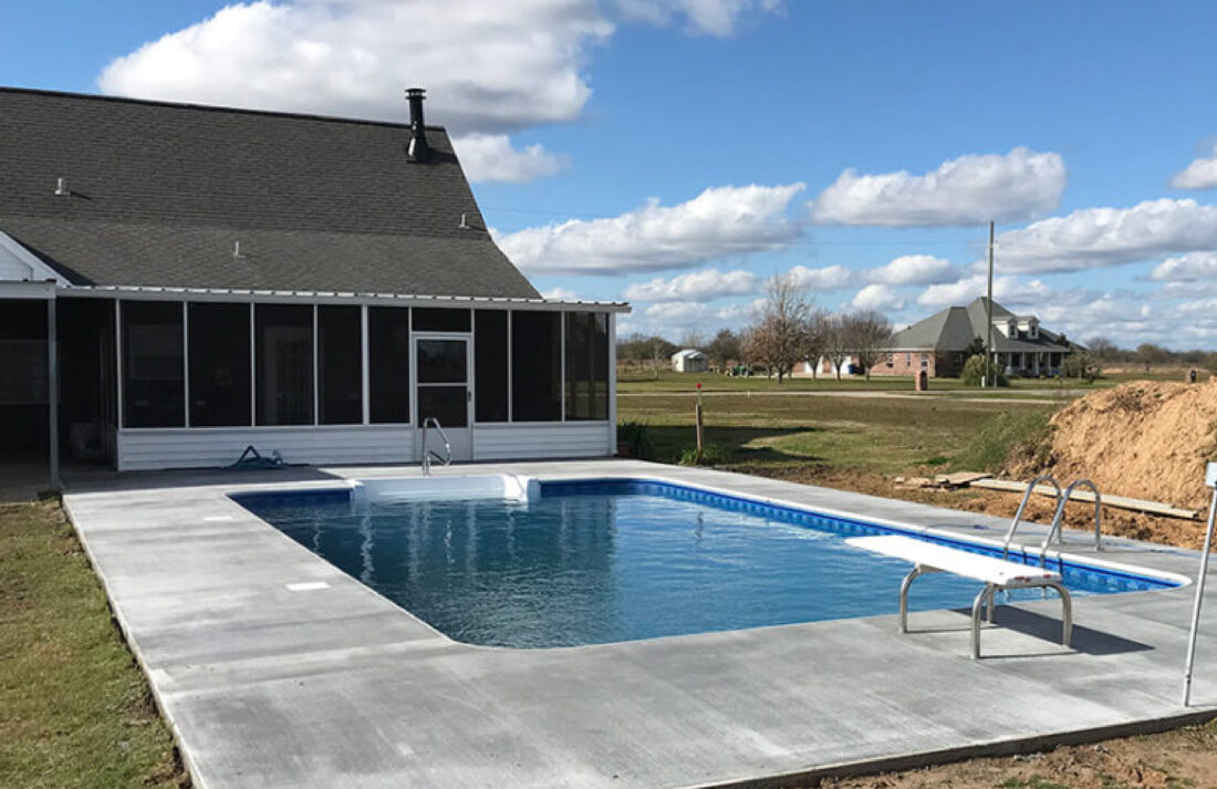 Southwest Louisiana Rectangle Pool Kit