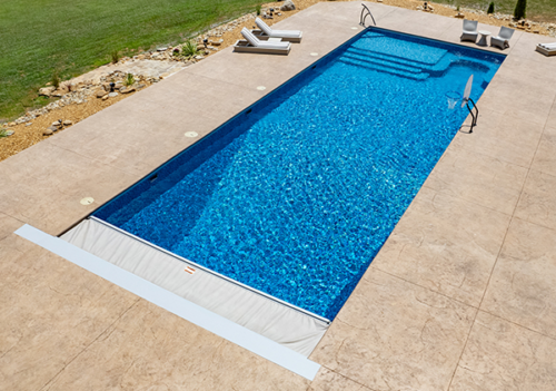 Swimming Pool Kit With Automatic Pool Cover