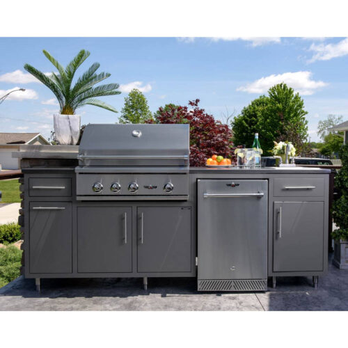 90.125 with Sink - Gray Glimmer