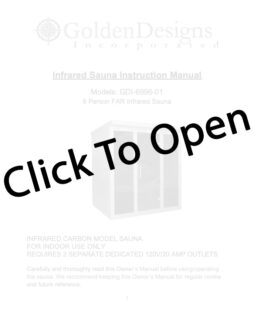 Dynamic Monaco Elite 6-Person Ultra Low EMF FAR Infrared Sauna Manual Page