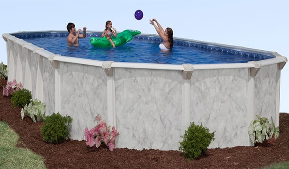 Oval 52" Deep Silver Sea Above Ground Pool Kit