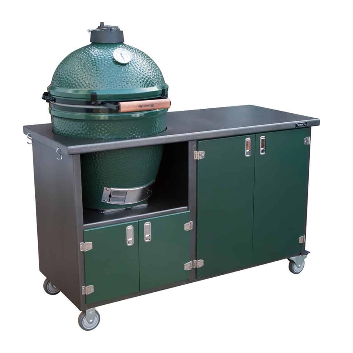 4 Door Big Green Egg Grill Cart