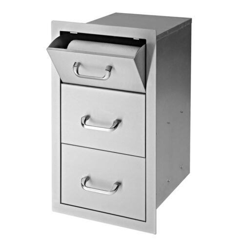 Delsol 17” Paper Towel 2-Drawer Combo