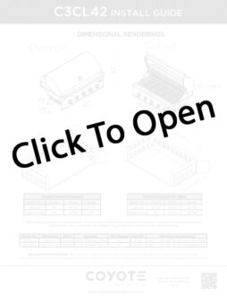 Coyote CL-Series 42 In 5-Burner Built-In Gas Grill