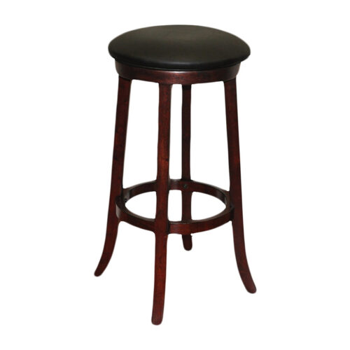 Imperial Round Bar Stool-Mahogany